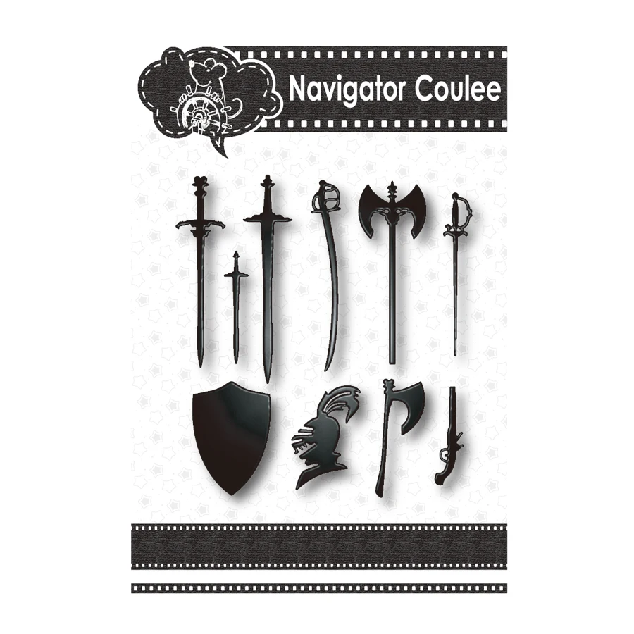 Металлическая высечка Самурай набор для украшения меча скрапбукинга бумаги ножа