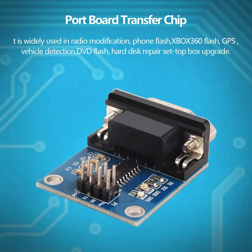 MAX3232 RS232 к ttl последовательный порт конвертер Модуль DB9 разъем MAX232 Diy Kit электронный модуль платы блока программного управления