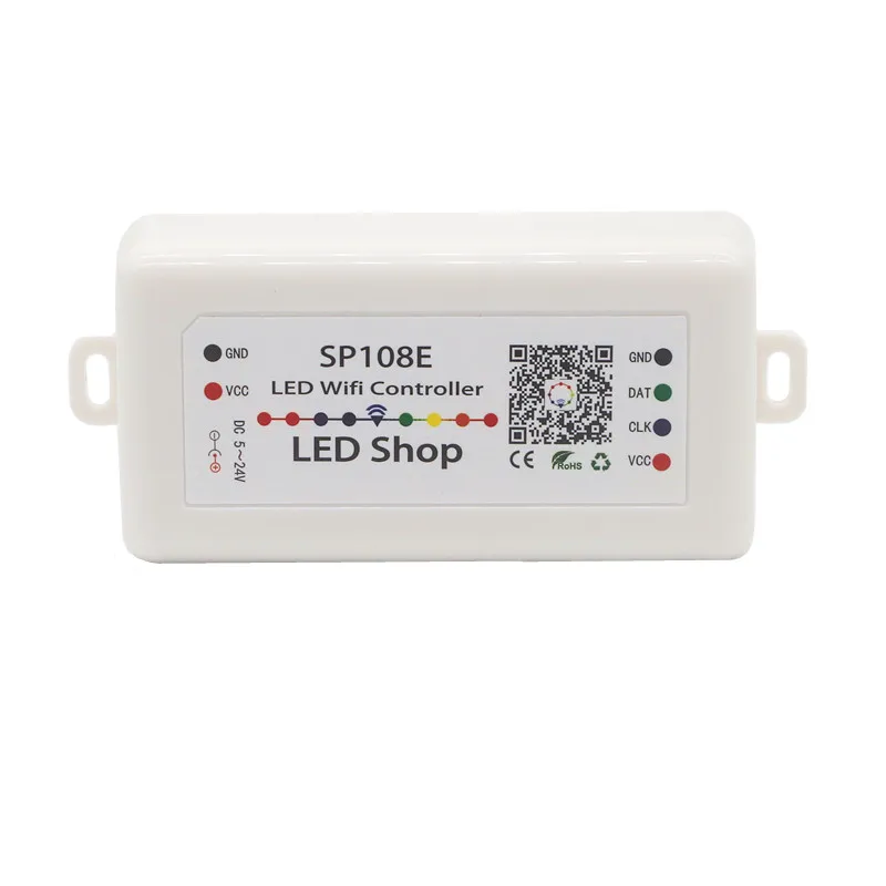 SP108E WS2812B WS2811 WS2801 СВЕТОДИОДНЫЙ Wi Fi контроллер iOS Android приложение беспроводной пульт