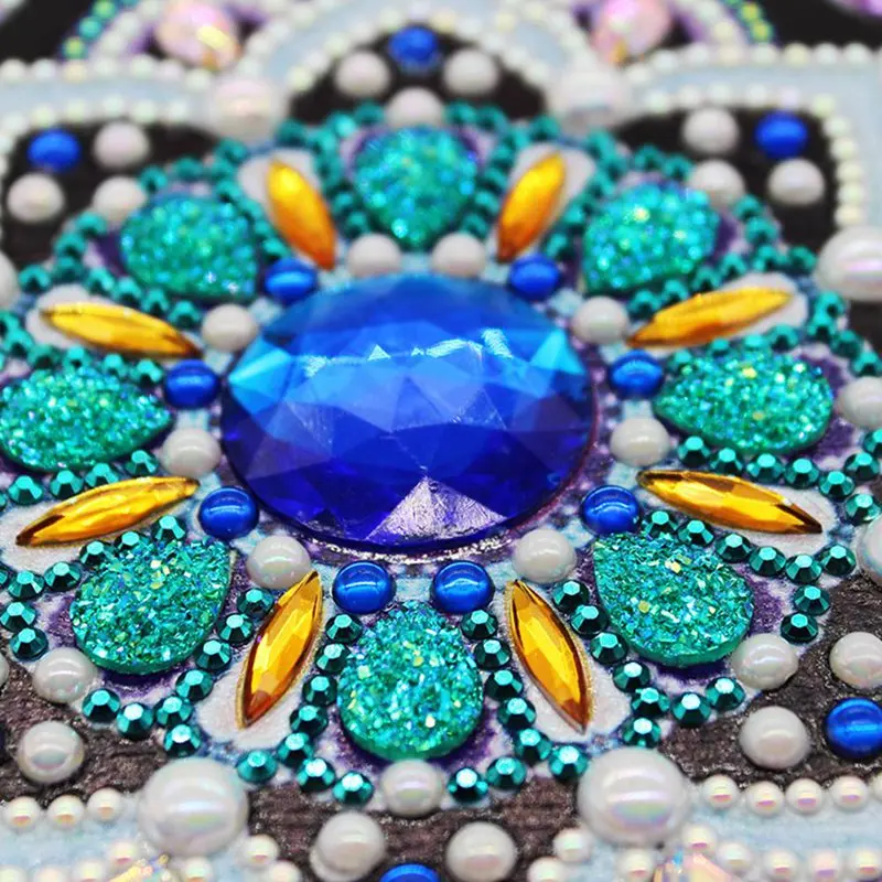Diy Art Алмазный альбом для рисования дневник полная круглая вышивка мозаикой из стразов A5 64 страницы Сова Павлин блокнот