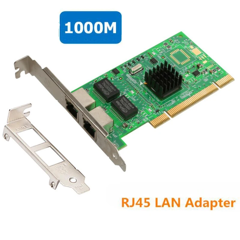 PCI 10/100/1000 Мбит/с двойной RJ45 порт Gigabit Ethernet сервер адаптер PCI Express сетевая карта Lan Карта с Intel 82546 TXA024