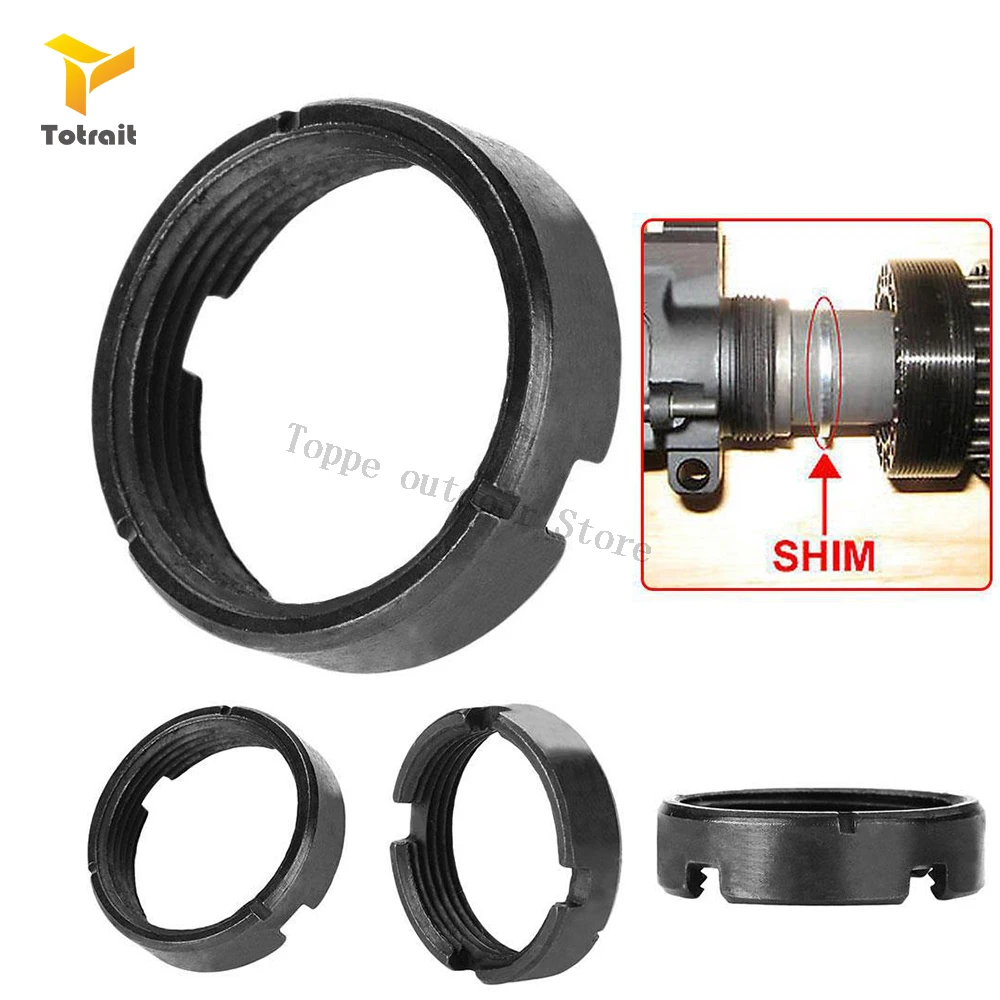 

TOtrait Rifles Steel Castle Lock Nut Buffer Tube Hunting Gun Accessories Locking Castle Nut Ring Scope Mount Rifle Castle Lock