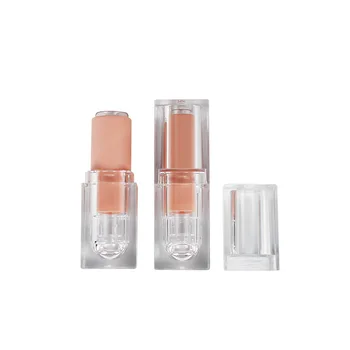 

12.1mm Empty Square Lipstick Storage Cosmetic Lip Balm Containers Pink Clear Concealer Refilable Bottles Makeup Accessories