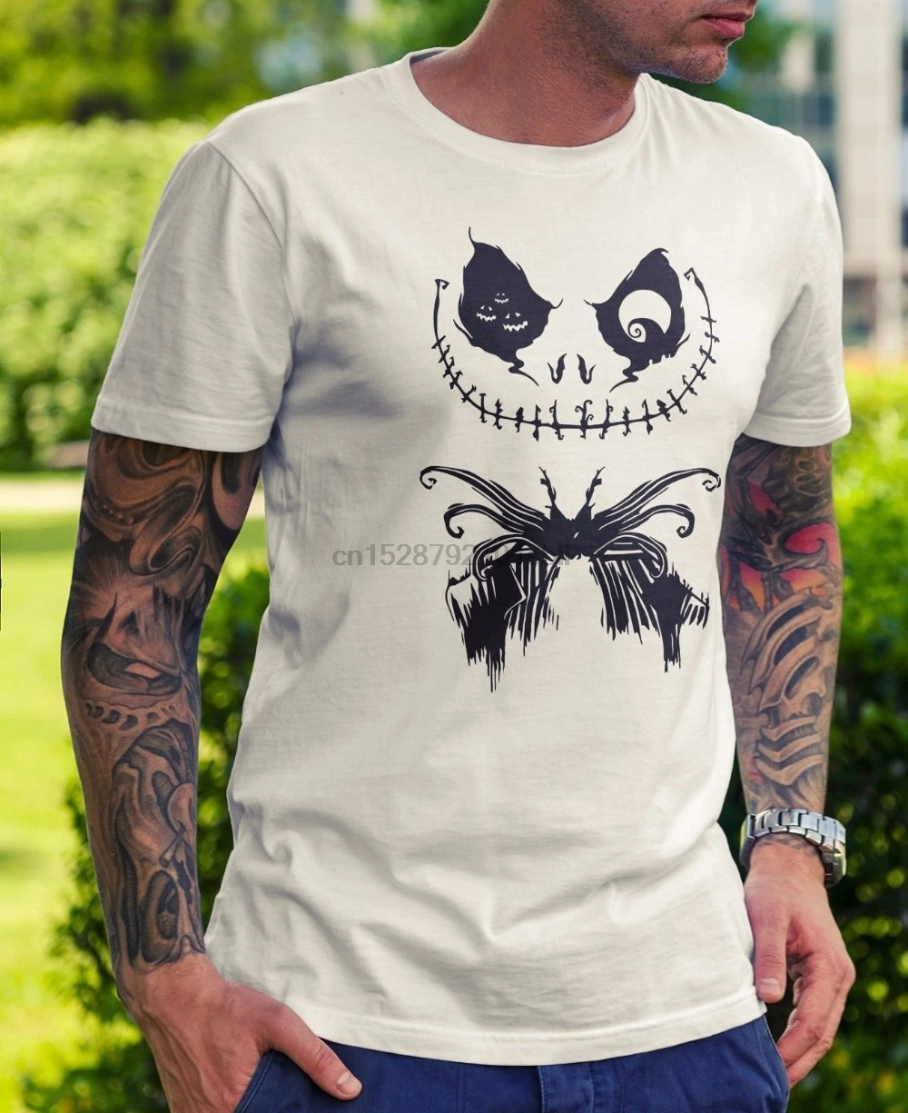 2019 Shirt Homme Tshirt Mens Nightmare Before Christmas Jack T-Shirt - Funny Gift Novelty Dad Man Cute funny Tops Tees | Мужская одежда