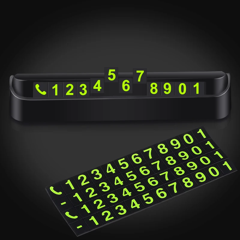 

Car Styling Temporary Parking Card Phone Number Card Plate Sticker Car Park Stop In Car-styling Automobile Accessories