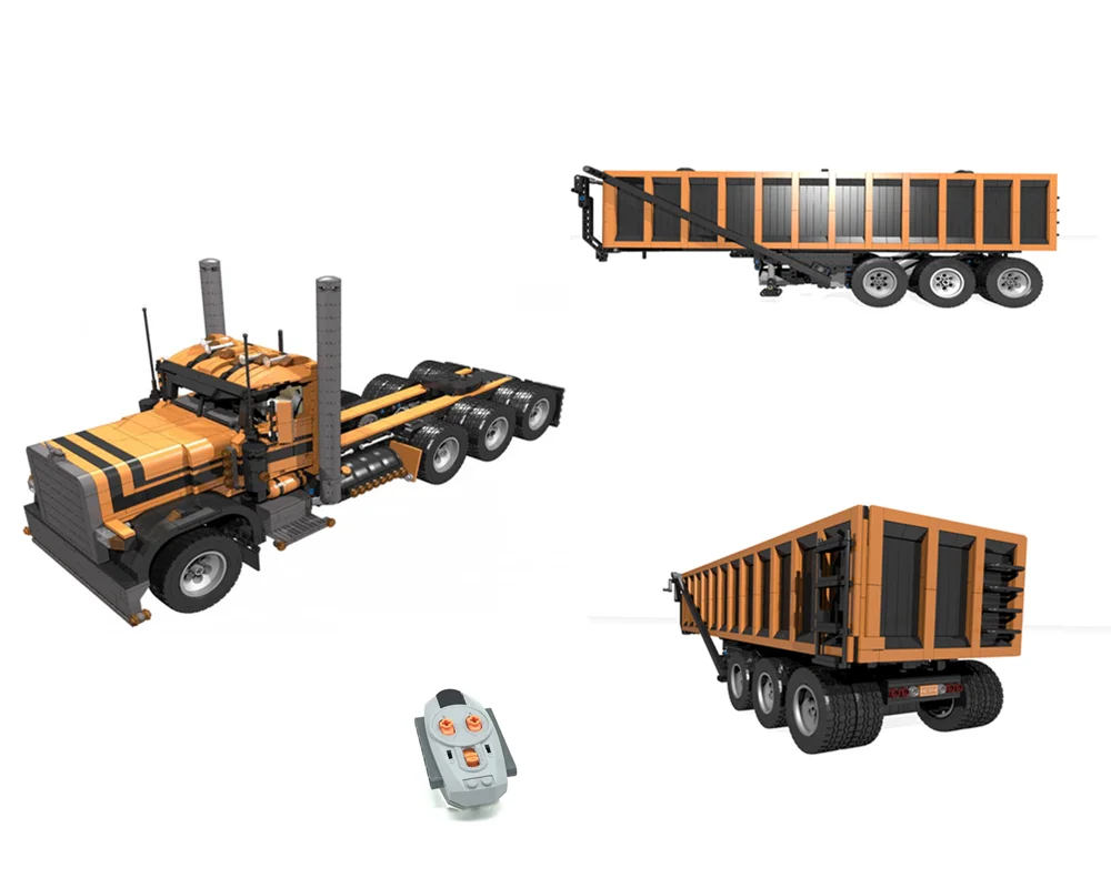 Legoins технологии MOC 4533 конечная часть транспорта к экрану благодаря разгрузки