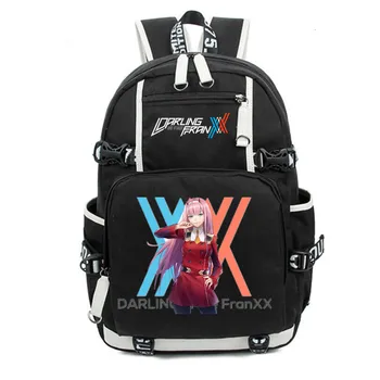 

Anime DARLING in the FRANXX Haruka Tomatsu Capacity Backpack Canvas School Bags shoulder bag Laptop traveling rucksack