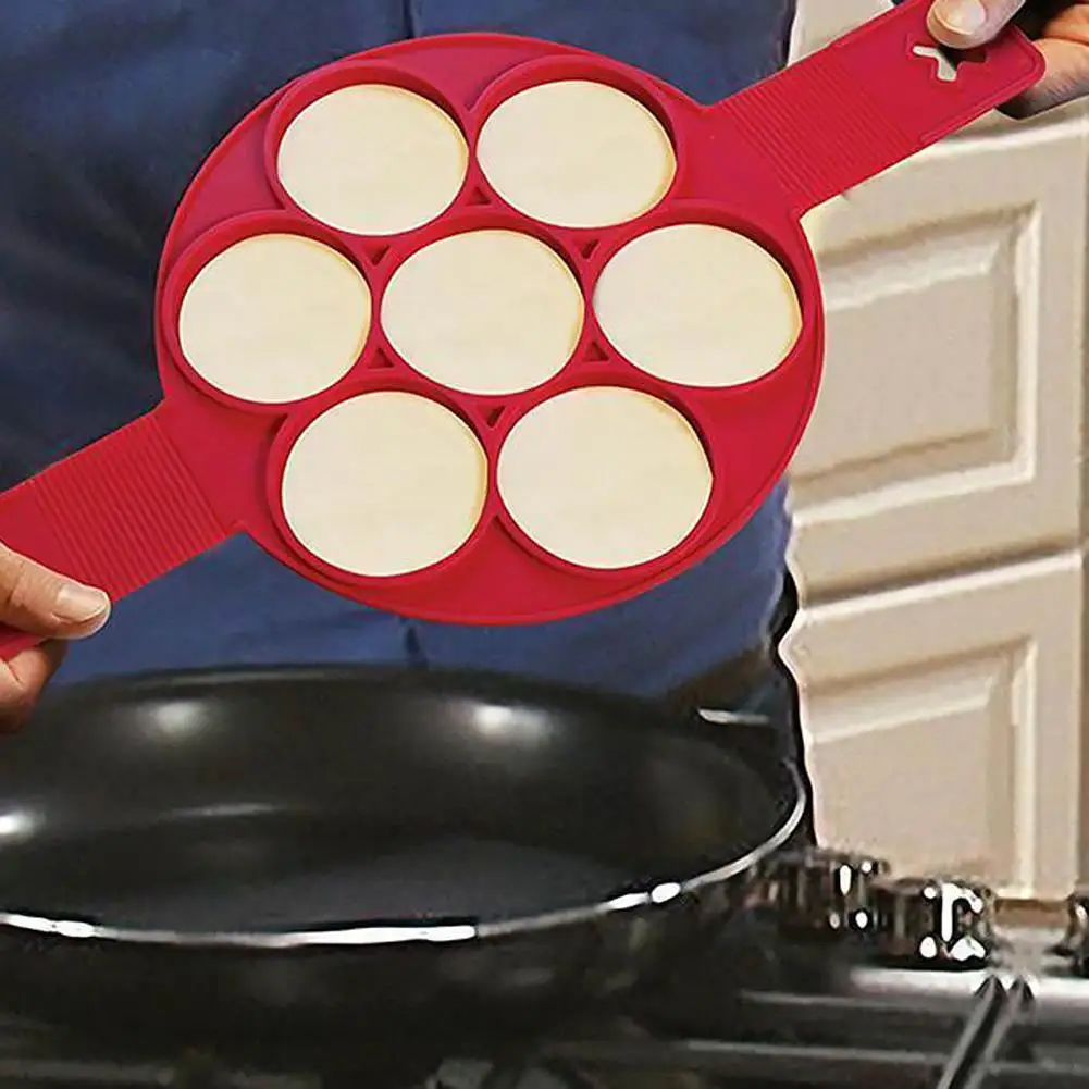 Pancake Silicon Mold Circular Fried Eggs Forms Fantastic Non Stick Flippin Pancake Maker Perfect Eggs Shape Cooking Tools