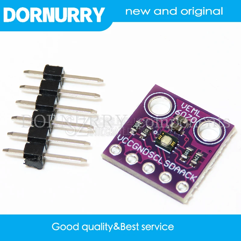 

VEML6070 GY-VEML6070 UV Sensitivity Detection Solar Light Sensor Module For Arduino I2C Interface Amplifier Board 2.7V To 5.5V