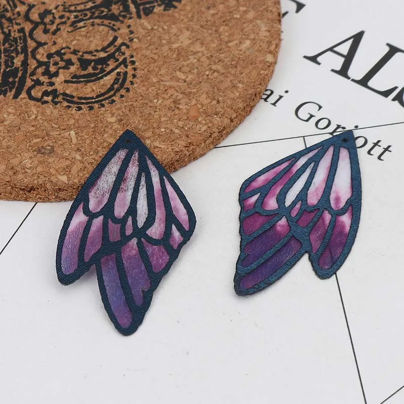 5PCs 3-6cm DIY Schmuck Ohrringe, Die Entdeckungen Zubehör Gradienten Schmetterling Flügel Anhänger Mit Loch Charme Für DIY Handwerk Versorgung – Detail 8