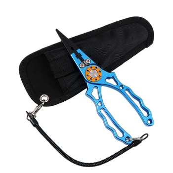 

Fishing Pliers Stainless Steel Aluminum Fishing Tools Anti-Corrosion Fishing Gear Tungsten Carbide Knife
