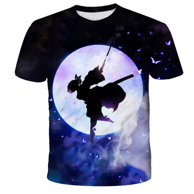 Anime T Shirt Demon Slayer Kimetsu no Yaiba Cosplay T Shirt Kids Girls Children Kamado Tanjirou Nezuko sword Tee Shirt Cool Tees s1393