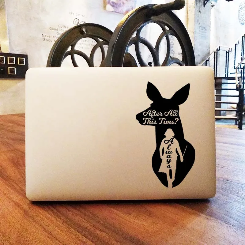 Снейп всегда олень Волшебная Цитата наклейка для ноутбука Macbook Наклейка Pro 16 &quotAir