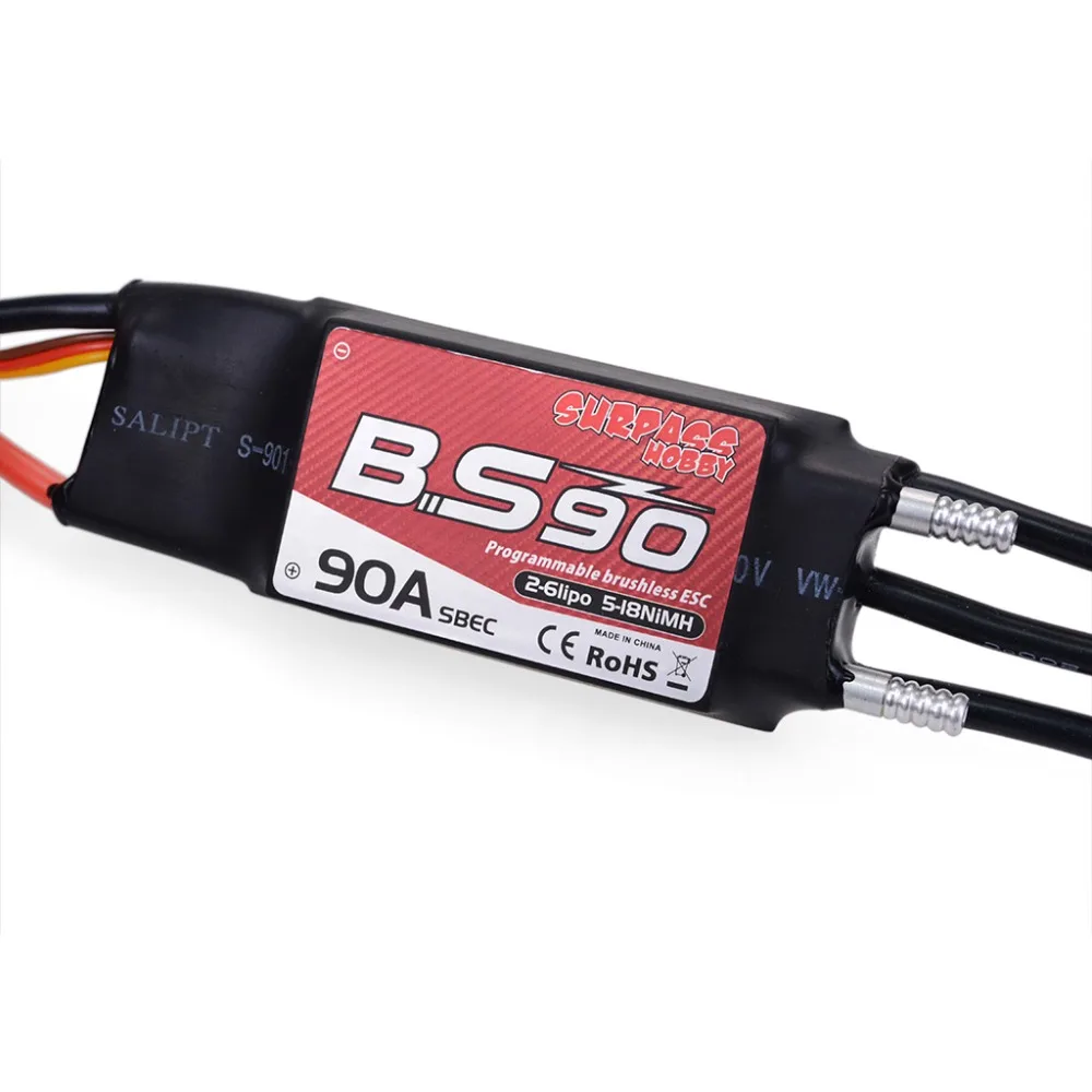 Waterproof 50A 70A 90A Boat Brushless ESC 2-6S Lipo BEC 5.5V/5A Programming Card for RC 2948 3660 3670 Motor