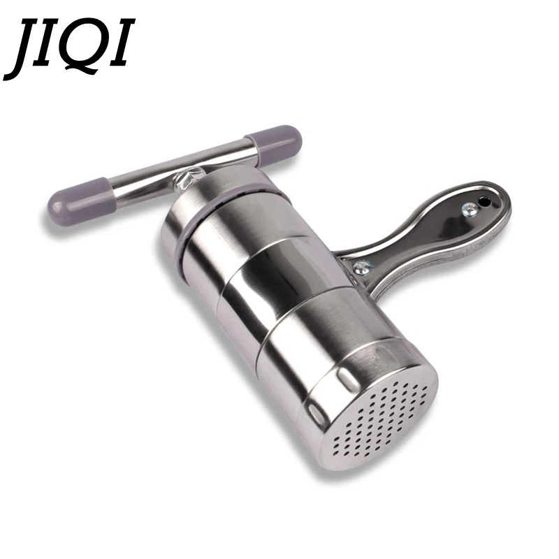 JIQI Manual noodles machine Stainless Steel Pasta Making Machine Hand Operated Spaghetti Pasta Cutter Noodles 5 kinds of noodles