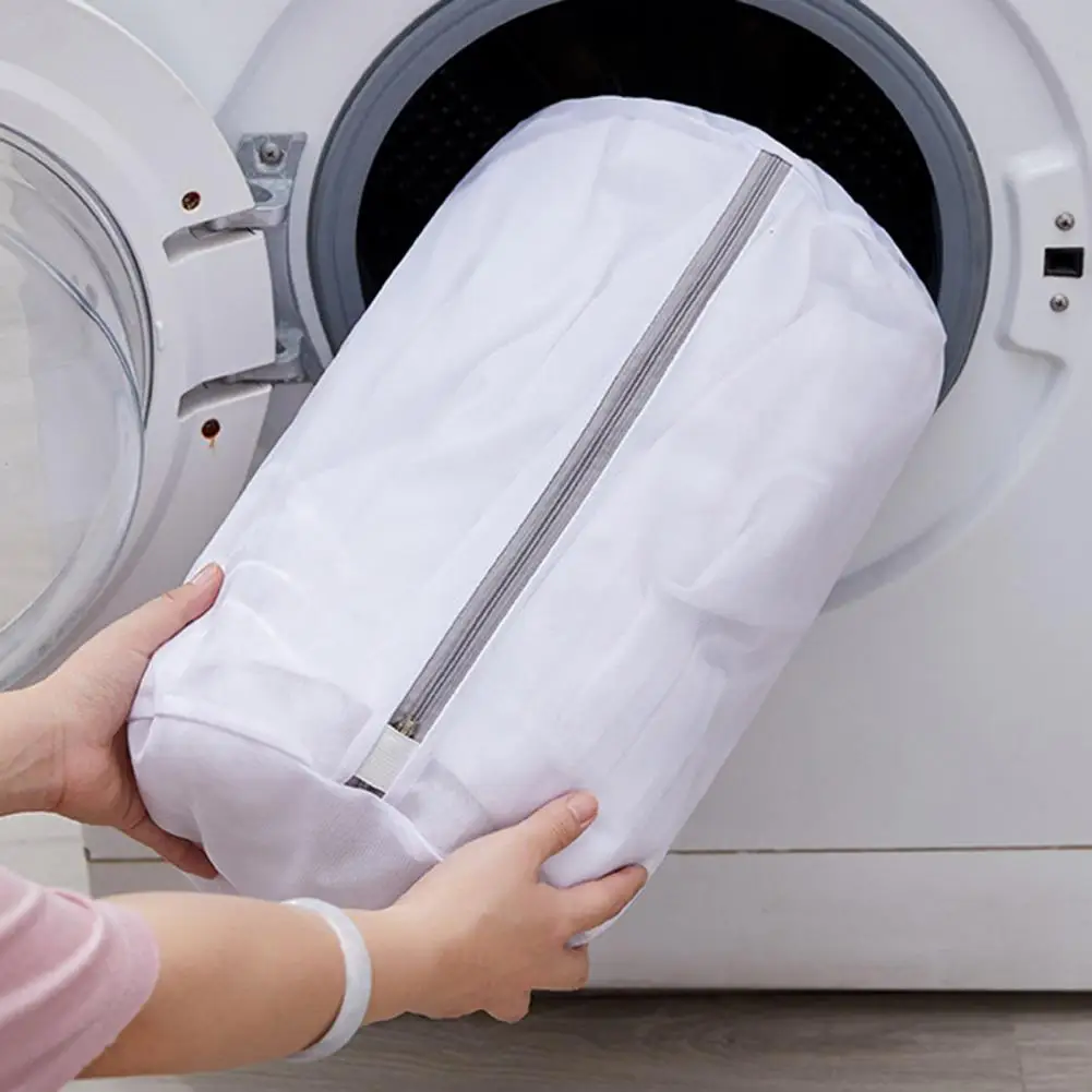 Laundry Bag Eco friendly Grid Design Polyester Clothes Washing Mesh Bag for Home Clothes Net Laundry Bag 2