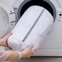 Laundry Bag Eco friendly Grid Design Polyester Clothes Washing Mesh Bag for Home Clothes Net Laundry Bag 2