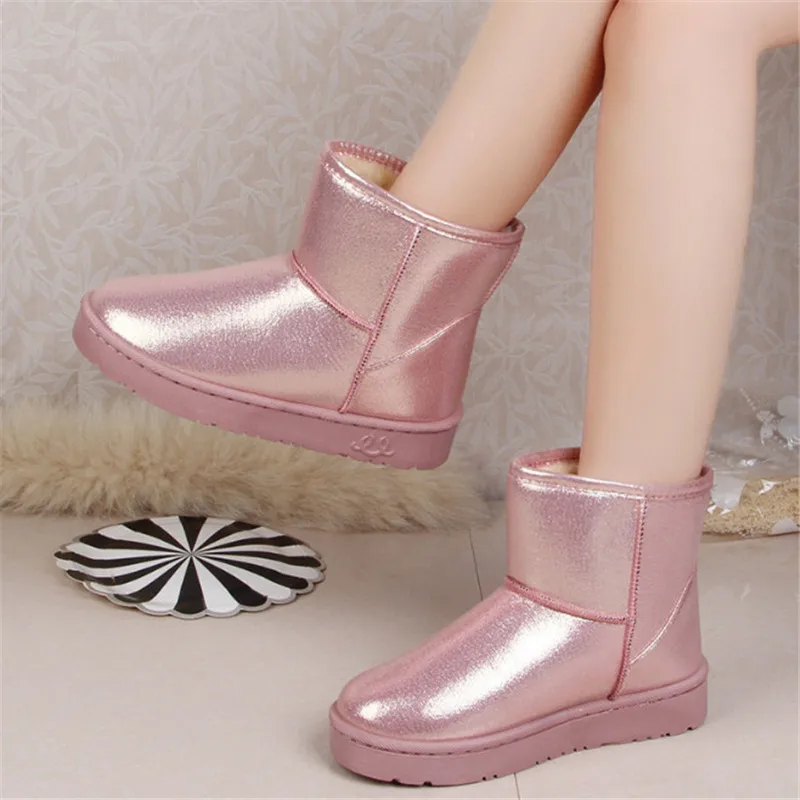 Новинка 2019 года водонепроницаемые зимние сапоги женская обувь модные теплые