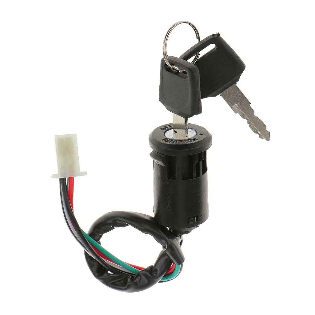 Black Universall Ignition Switch With 2 Keys for Quad & Dirt Bikes 110/125/150cc/250cc