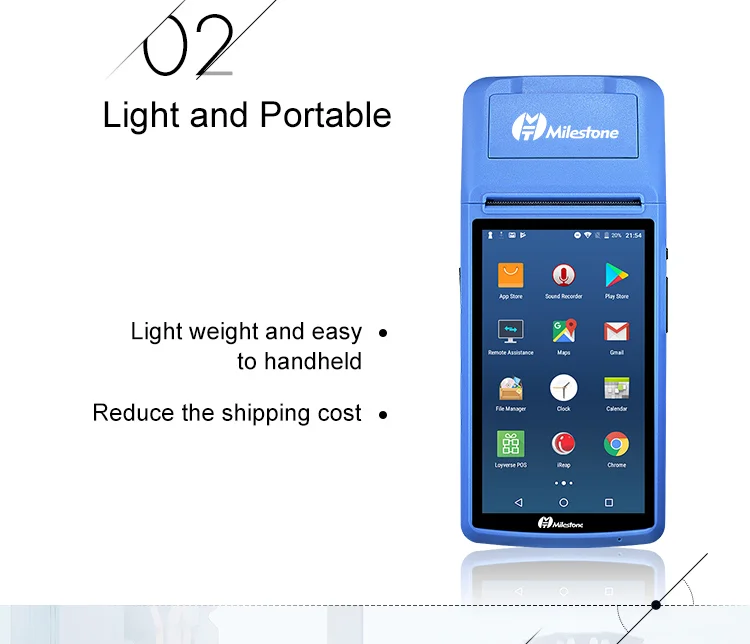 Free Shipping MHT V1 Touch Screen Android Terminal GPRS 58mm POS Thermal Printer 2