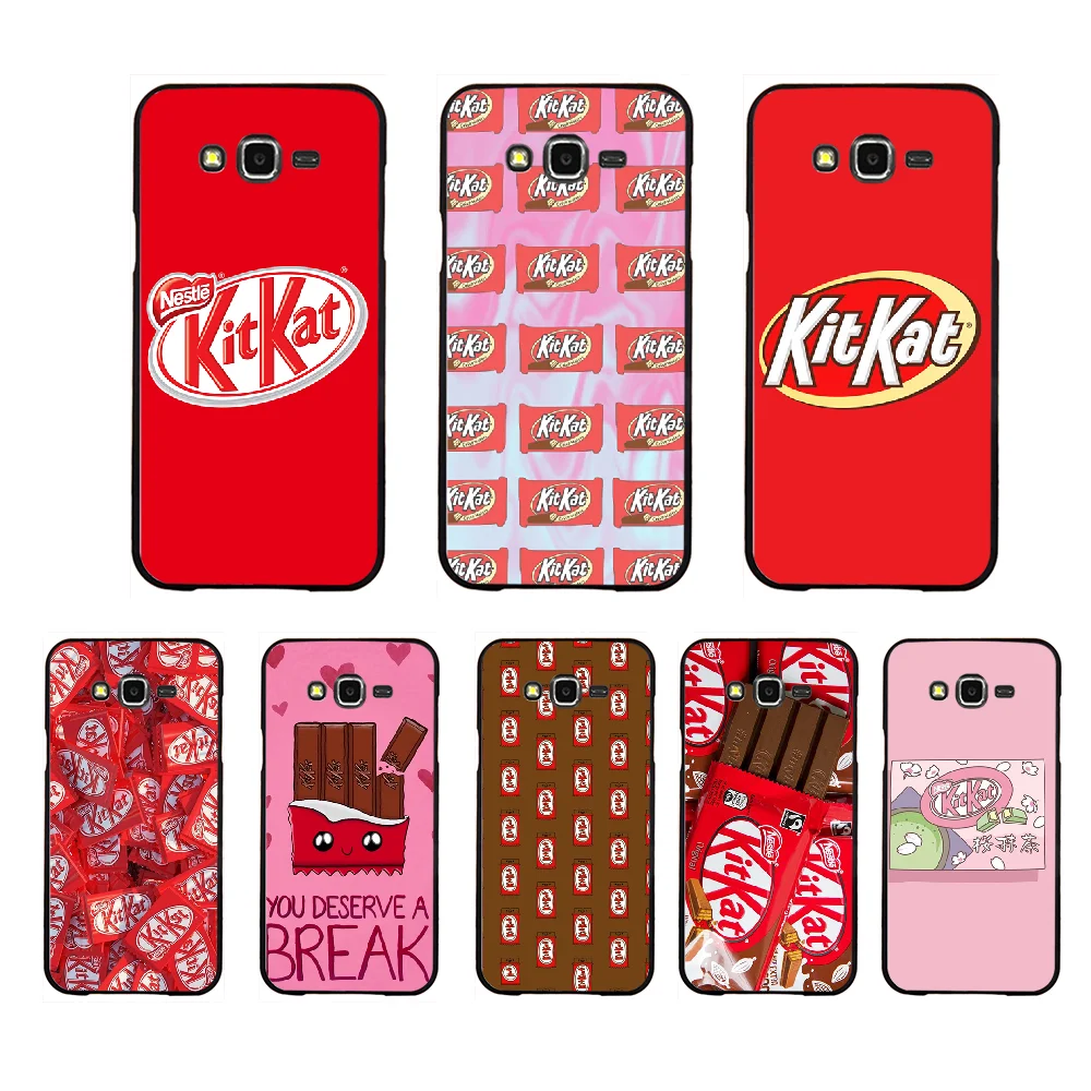 NBDRUICAI kit kat chocolate kitkat Phone Case For Samsung Galaxy J7 J8 J3 J4 J5 J6 Plus 2018 Prime | Мобильные телефоны и