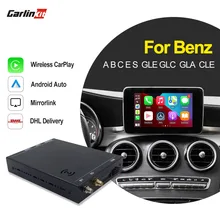 Carlinkit 2.0 Wireless Auto Smart Box for Mercedes Benz 2011-18 NTG 4.5 4.7 5.1 5.2 CarPlay Android Auto Support Reverse Camera
