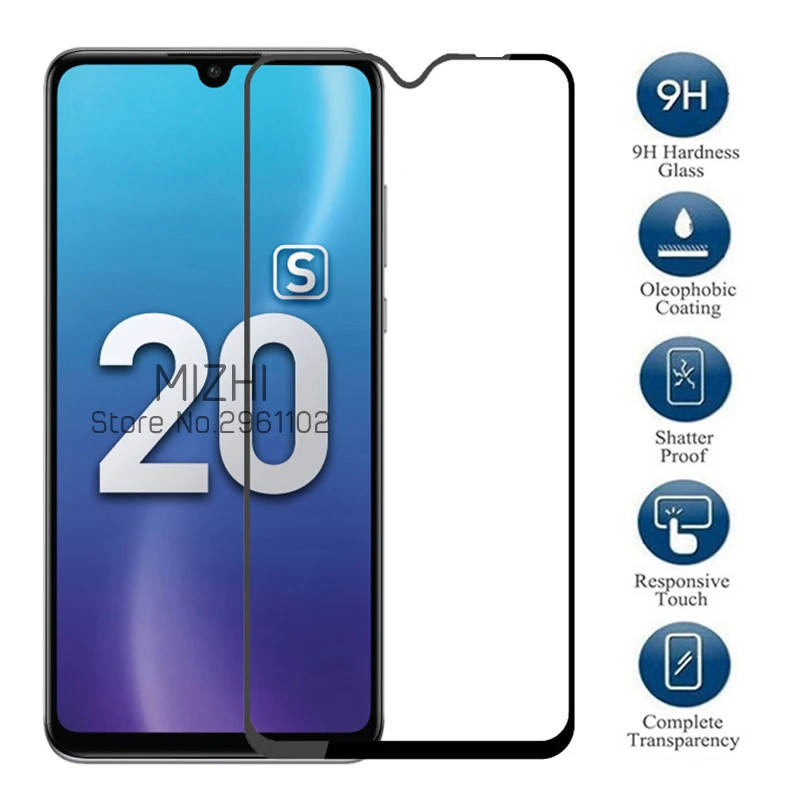 Защитное стекло honor 20s для huawei закаленное на huwei honer s20 пленка очков tremp 6 15 с защитой