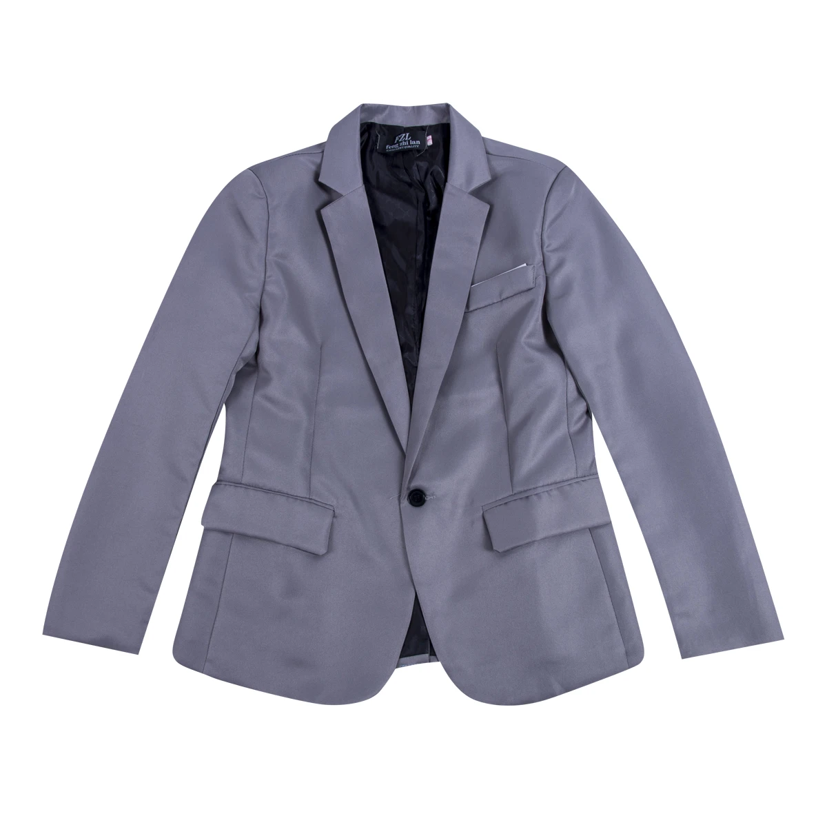 Hirigin корейский мужской блейзер Повседневный приталенный офисный костюм осенне-зимняя куртка пальто формальный мужской пиджак мужской деловой - Цвет: Серый