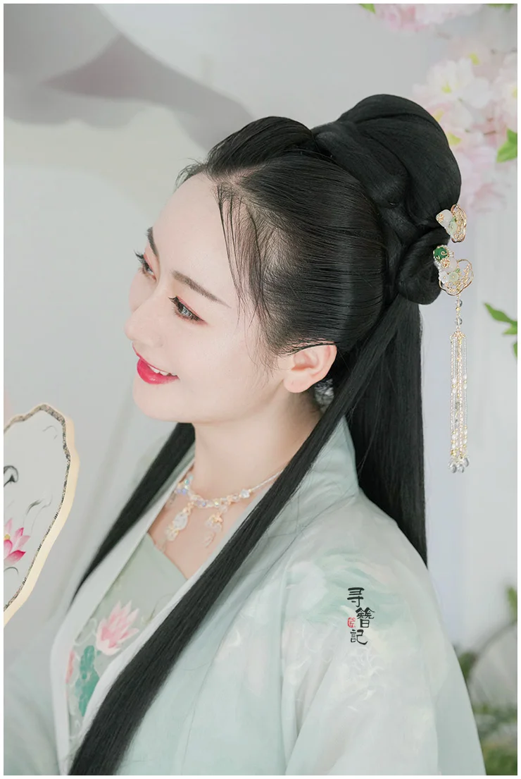 Винтажный женский головной убор ручной работы из бисера с кисточками, золотая корона для волос, аксессуары для волос, головной убор для кимоно ханьфу, косплей XZ