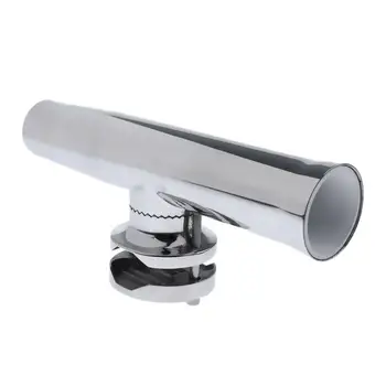 

2pcs Stainless Steel Tournament Clamp on Fishing Rod Holder for Rail 1-1/4"to 2"