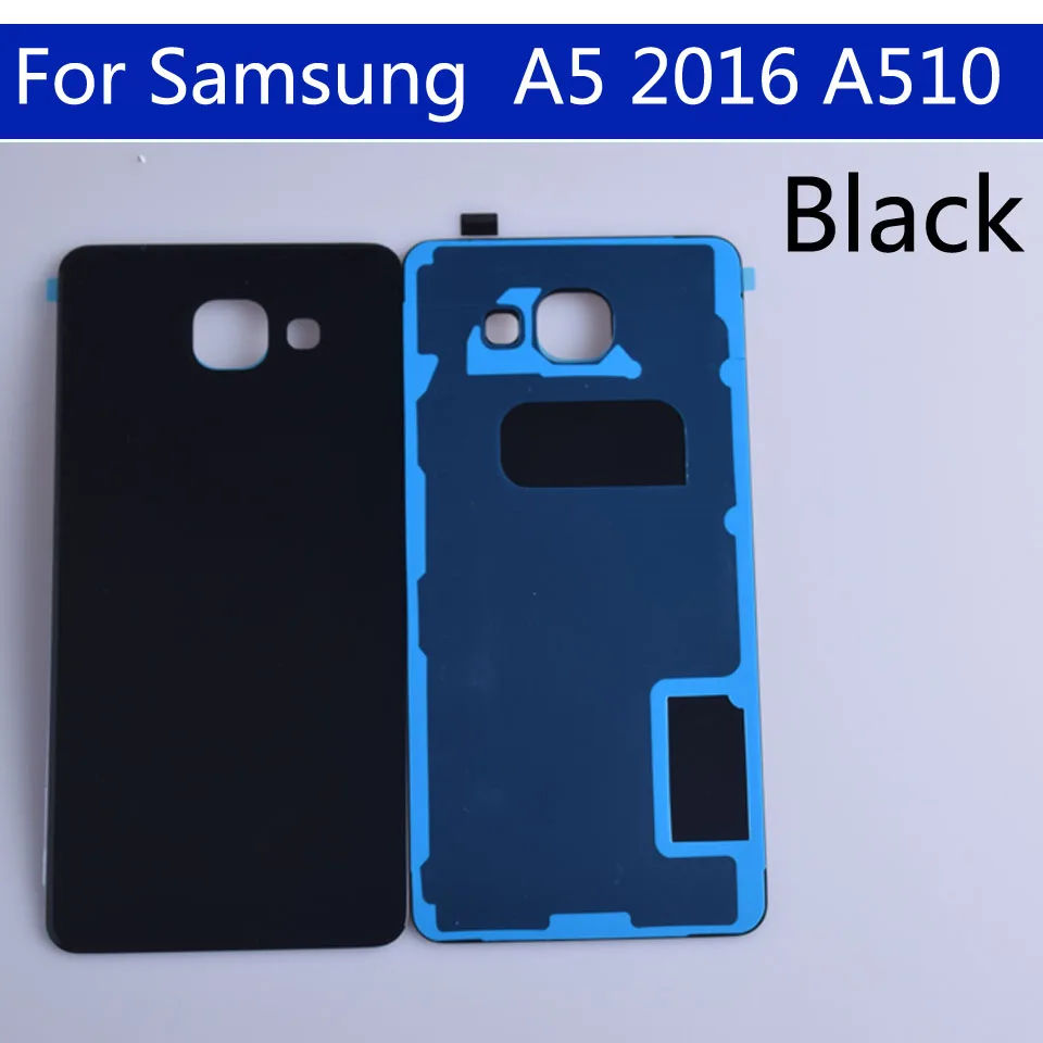 10 шт./партия A510 для Samsung Galaxy A5 A510 SM-A510F A510F SM-A510F/DS задняя крышка батарейного отсека чехол 3D стеклянный чехол на заднюю крышку