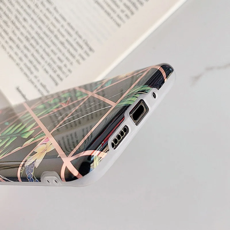 Чехлы для телефонов с покрытием для huawei P20 P30lite mate 20Pro Lite Цветы Листья мягкий чехол для huawei mate 30 30Pro задние чехлы