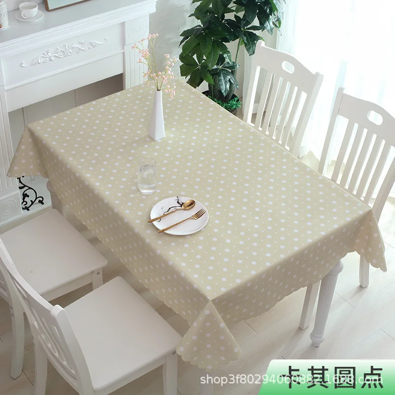 Скатерть из ПВХ, скатерть для встречи, скатерть, скатерть - Цвет: Khaki dot