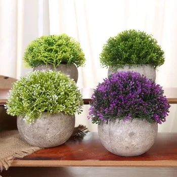 

Artificial Simulation Bonsai Flowers Tree Pot Fake Potted Plant Home Table Decoration
