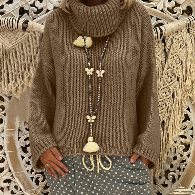 

Women Tops Ladies Sweater Winter Loose Fit Coat Fashion Warm Baggy Oversize Casual Pullover