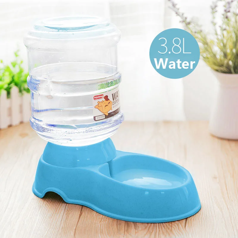 Blue water feeder 3.8L Pet Cat Автоматический дозатор воды с большой емкостью миска для собак фонтан питьевой подачи домашних животных - Цвет: Blue water feeder