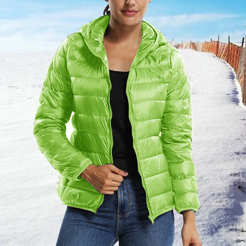 

2019 New Fashion Coat Winter Jacket Women Outerwear Short Wadded Jacket Female Hooded Warm Coat Slim Casual Light Basic Jackets