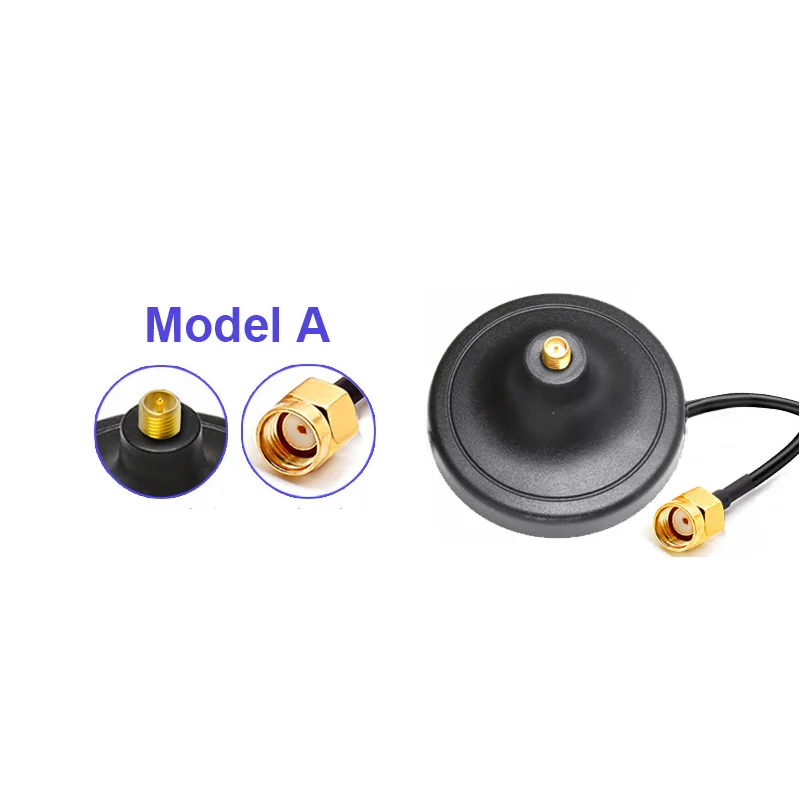Base Magnétique Antenne 2.4GHz WiFi GSM 3G 4G LTE - Connecteur RP-SMA Femelle - Câble 3m - Superbat