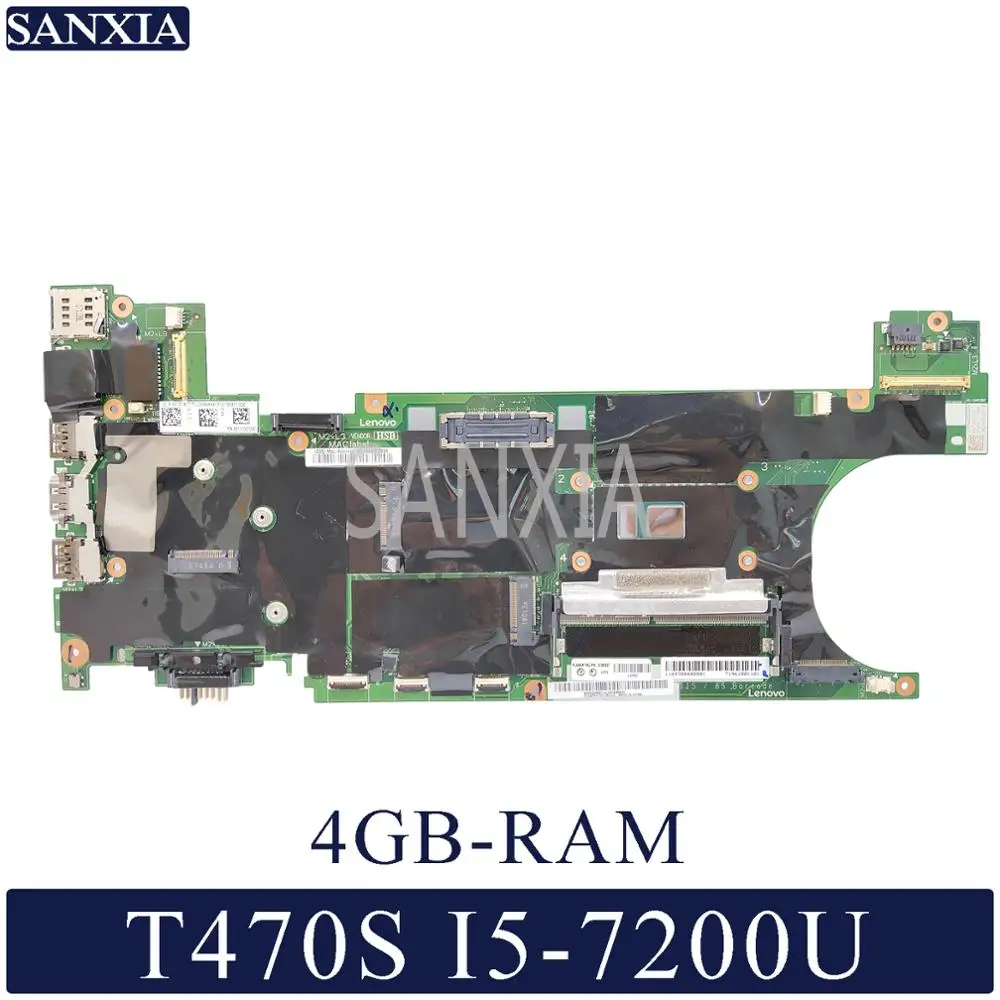 KEFU материнская плата для ноутбука lenovo Thinkpad T470S оригинальная материнская плата 4GB-RAM I5-7200U