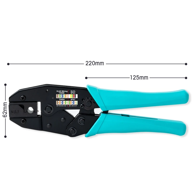 RJ45 инструмент Cat7 щипцы Cat7 Соединительный обжимной инструмент щипцы для кабеля для Cat7 Cat6A экранированный металлический карабин