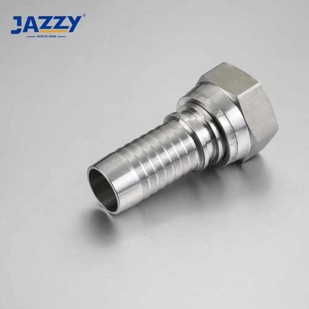 JAZZY нержавеющая сталь 304-316 метрический JIC Женский Поворотный соединитель прямая