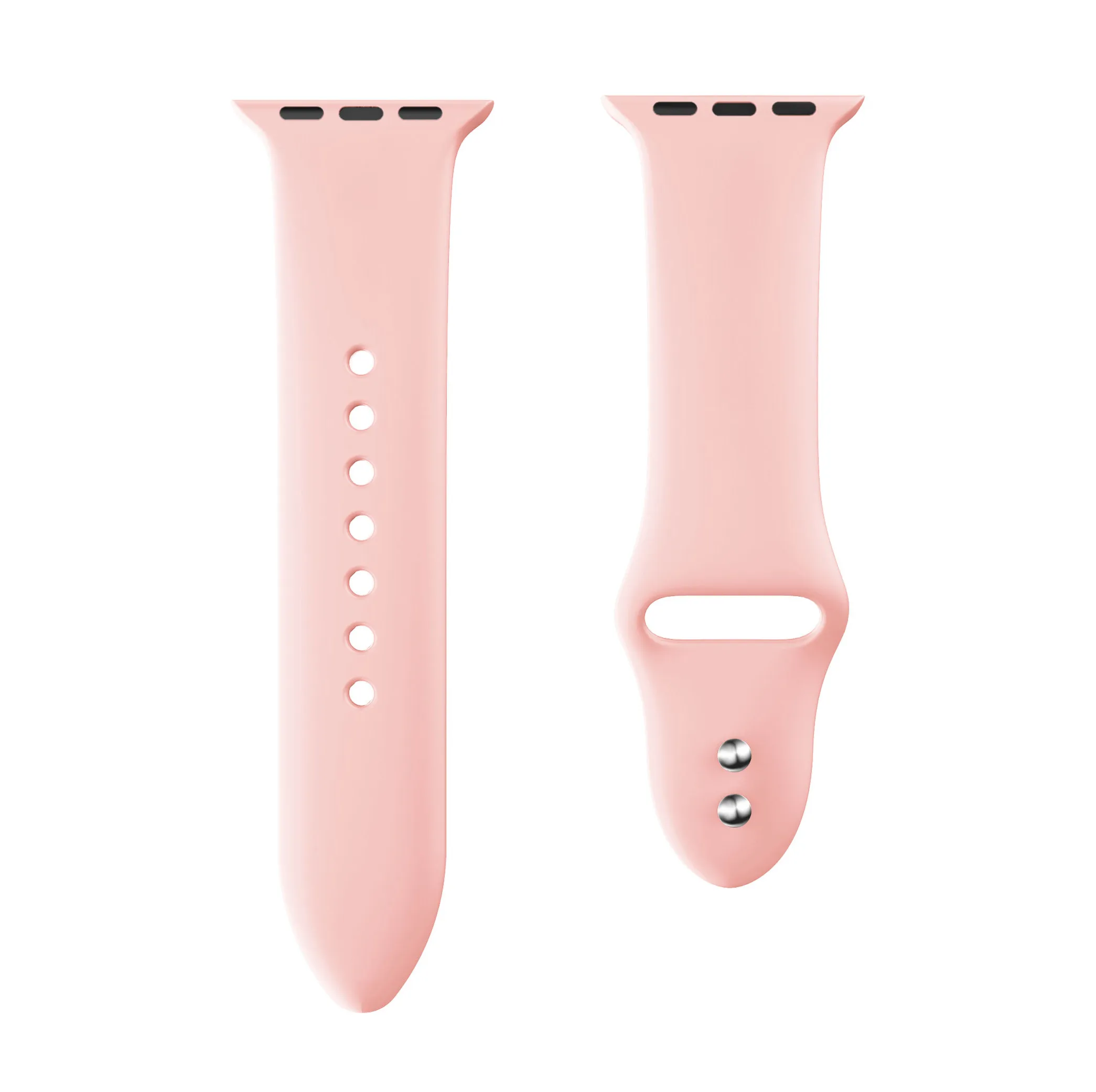 Pink Yayuu силиконовые спортивные двойные ремешки с пряжками для наручных часов Apple Watch, Series1/2/3/4, браслет на запястье, ремешок для Apple SmartWatch Band Замена - Цвет: Pink