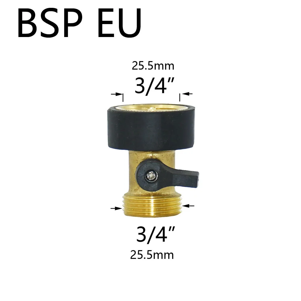 3/4" 2/4-Wege Messing Kunststoff Gartenschlauch Splitter Y-Typ Bewässerungsanschluss Gartenhahn für Außenhahn und Wasserhahn – Detail 4