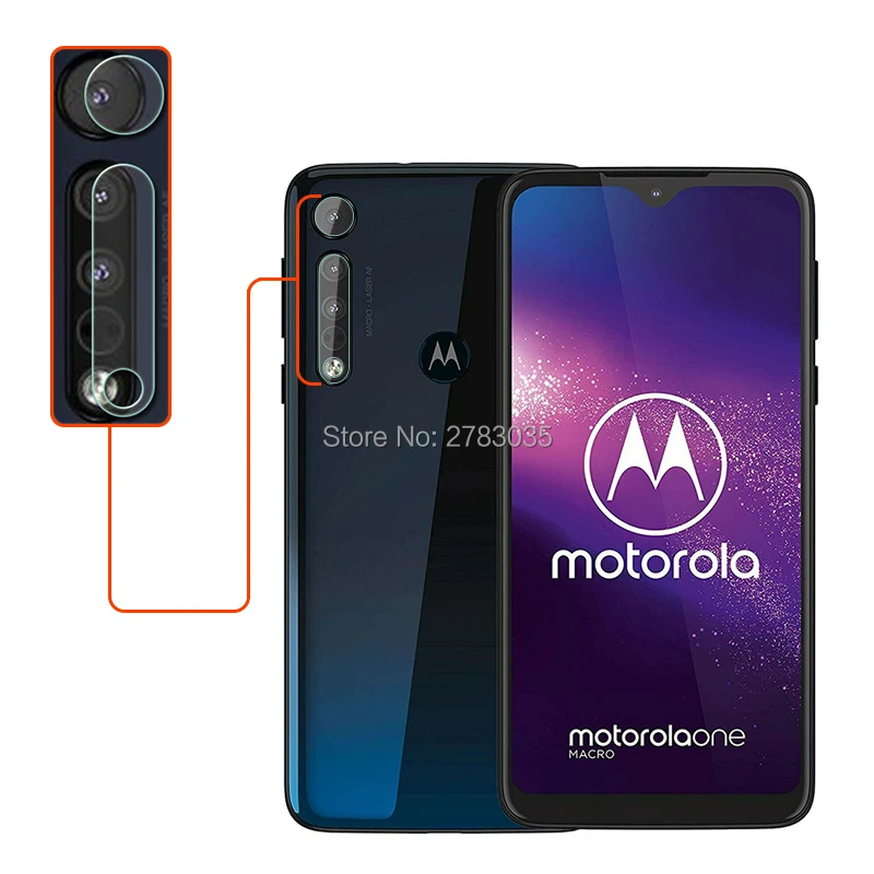 Для Motorola One Macro 6," Прозрачная ультратонкая задняя крышка для объектива камеры, защитная задняя крышка объектива камеры, пленка из закаленного стекла