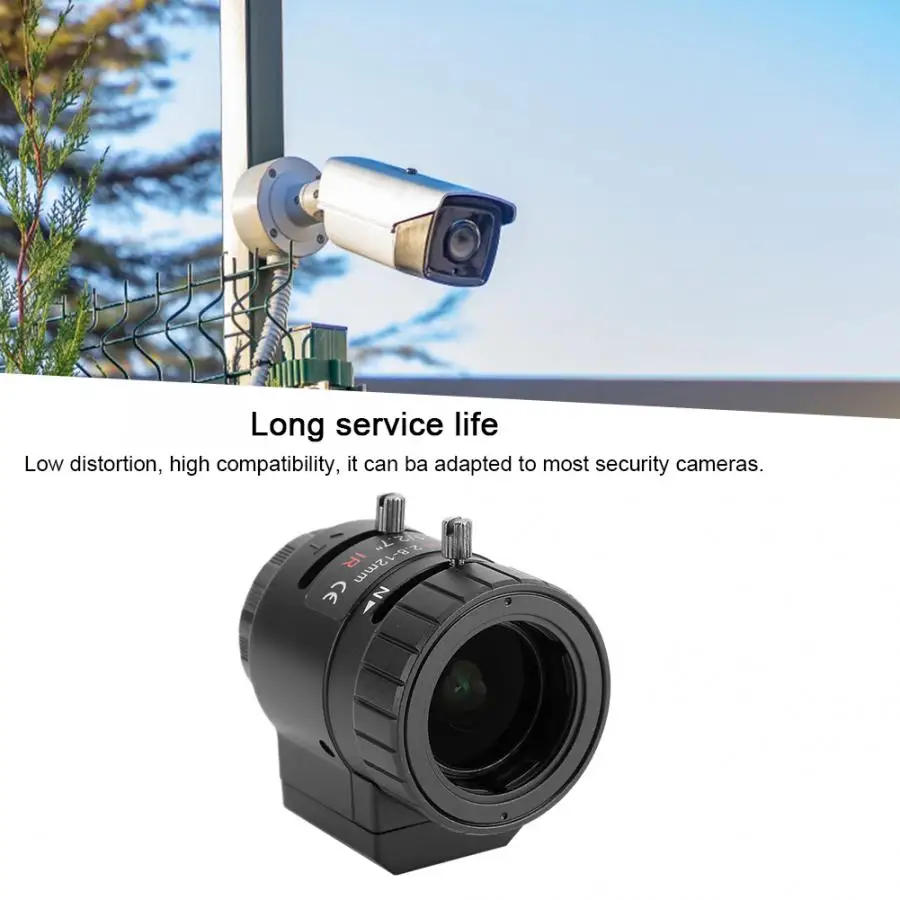 3MP HD Автоматическая диафрагма зум 2,8-12 мм фокусное расстояние объектив для камеры безопасности