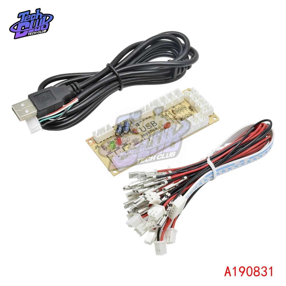 Нулевая задержка аркадный USB-кодировщик ПК для джойстика и кнопки 3D MAME Fight Stick