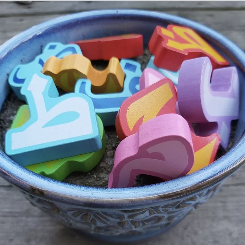 28 Arabic Alphabet Wooden Color blocks Puzzles Educational Toys For Toddlers Preschool Montessori Early Learning Gifts For Kids 3