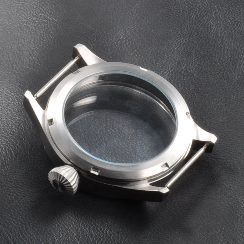 Сапфировое стекло 43 мм матовый Corgeut SS чехол Fit 6497/6498 movement
