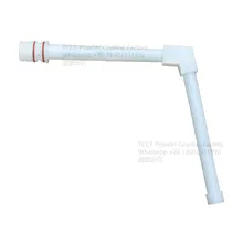 Порошковая трубка l-типа Вертикальная Горизонтальная Порошковая трубка костюмы для Nordson электростатический пистолет-распылитель 1081532