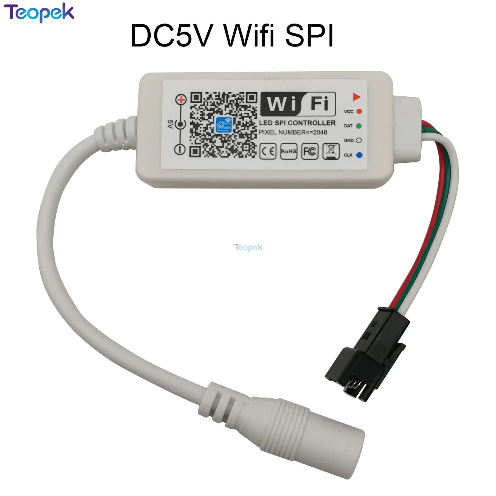 Magic Home Беспроводной Wi-Fi контроллер, RGB/RGBW IR RF светодиодный контроллер для WS2811 WS2812B Пиксельная Светодиодная лента DC5V 12 в 24 В